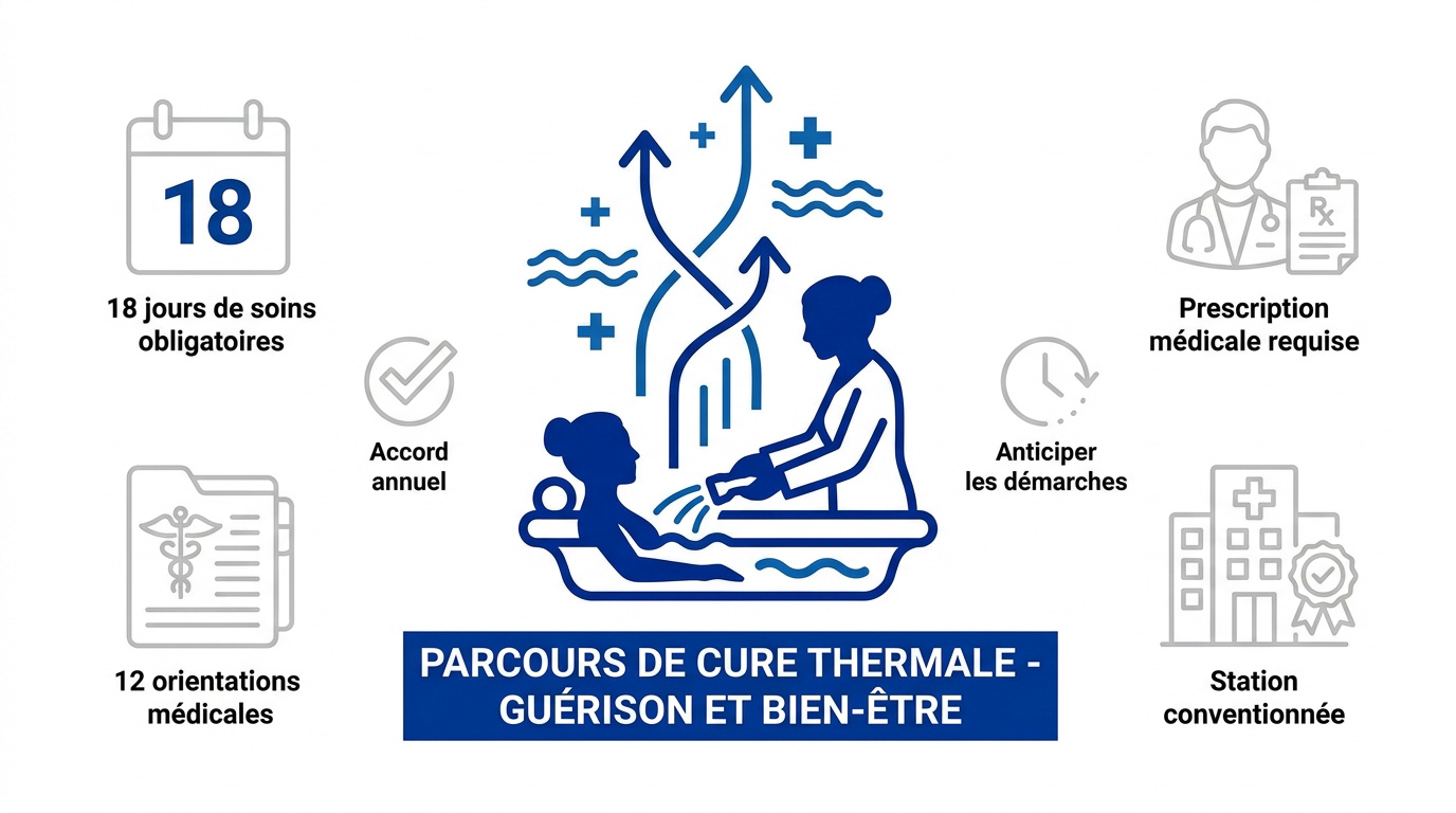 Patient en cure thermale conventionnée