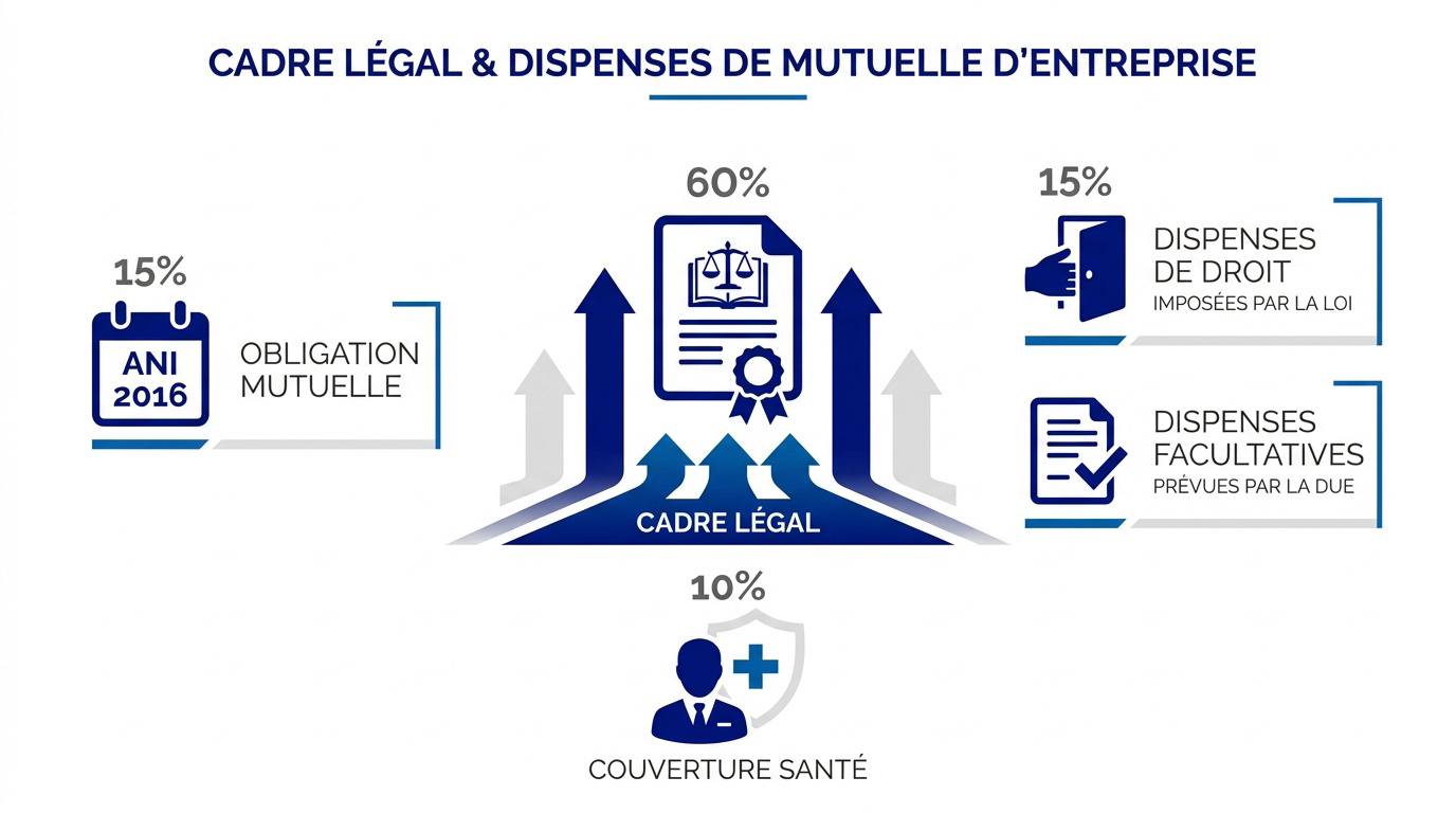 Cadre légal des dispenses de mutuelle d'entreprise